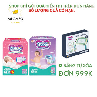  Tã   bỉm quần Mở Một Bên Bobby dễ mặc cho bé sơ sinh NB-S   Bỉm quần siêu khô thoáng Bobby Ultra+ Gạo Non M L XL XXL 