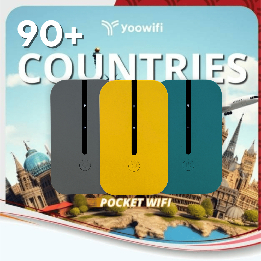 Pocket Wifi 5G Du Lịch Global 90+ Countries High Speed Internet Yoowifi