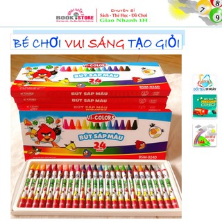 ĐỂ TUỔI THƠ Cho Con: Sáp Màu Tô Màu Gồm 24 Màu - Nét Mịn, Bám Giấy Tốt – Giúp Con Tự Tin Sáng Tạo