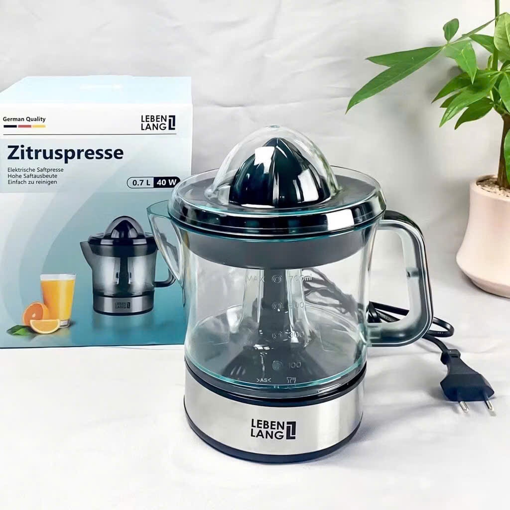 Máy vắt cam, ép cam, phụ kiện máy Lebenlang LB389 700ml