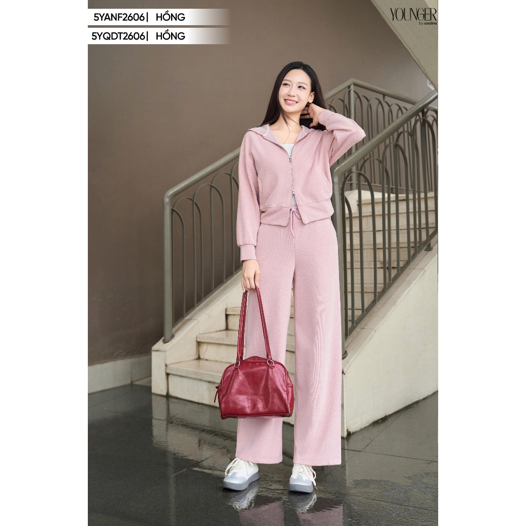 Quần Ống Suông Nữ Chất Nỉ Lông Cừu Cardina Cao Cấp Chính Hãng