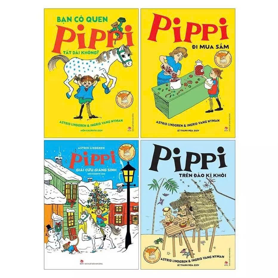 Bộ sách - Pippi Tất Dài (4 cuốn)