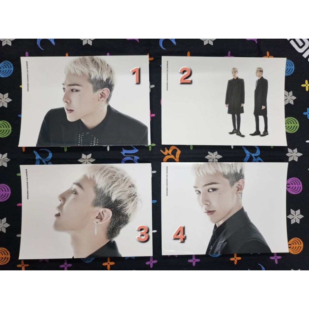 Card GD trong set Bigbang 2014 season's greetings
