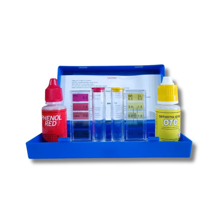 Bộ test thử nước Clo – pH hồ bơi | Dụng cụ đo kiểm tra chất lượng nước bể bơi, spa, bể cá