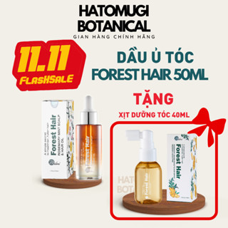   11.11   MUA 1 TẶNG 1  Dầu ủ hỗ trợ dưỡng tóc mọc tóc Forest Hair 50ml tặng Xịt dưỡng tóc Forest Hair 40ml 