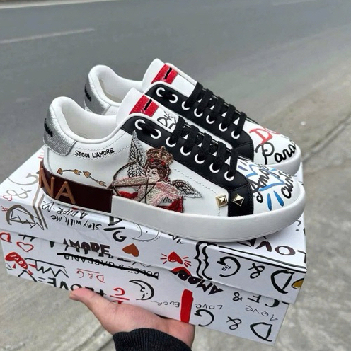 Giày CHính hãng Nam CU_pid Thêu Đế Đủ Bill Box tem mác, Giày thể thao trắng nam D_GG Đen Đi Học Ấm Á