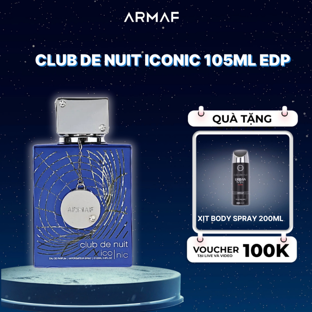  Nước Hoa Nam ARMAF Club De Nuit Iconic - 105ml 