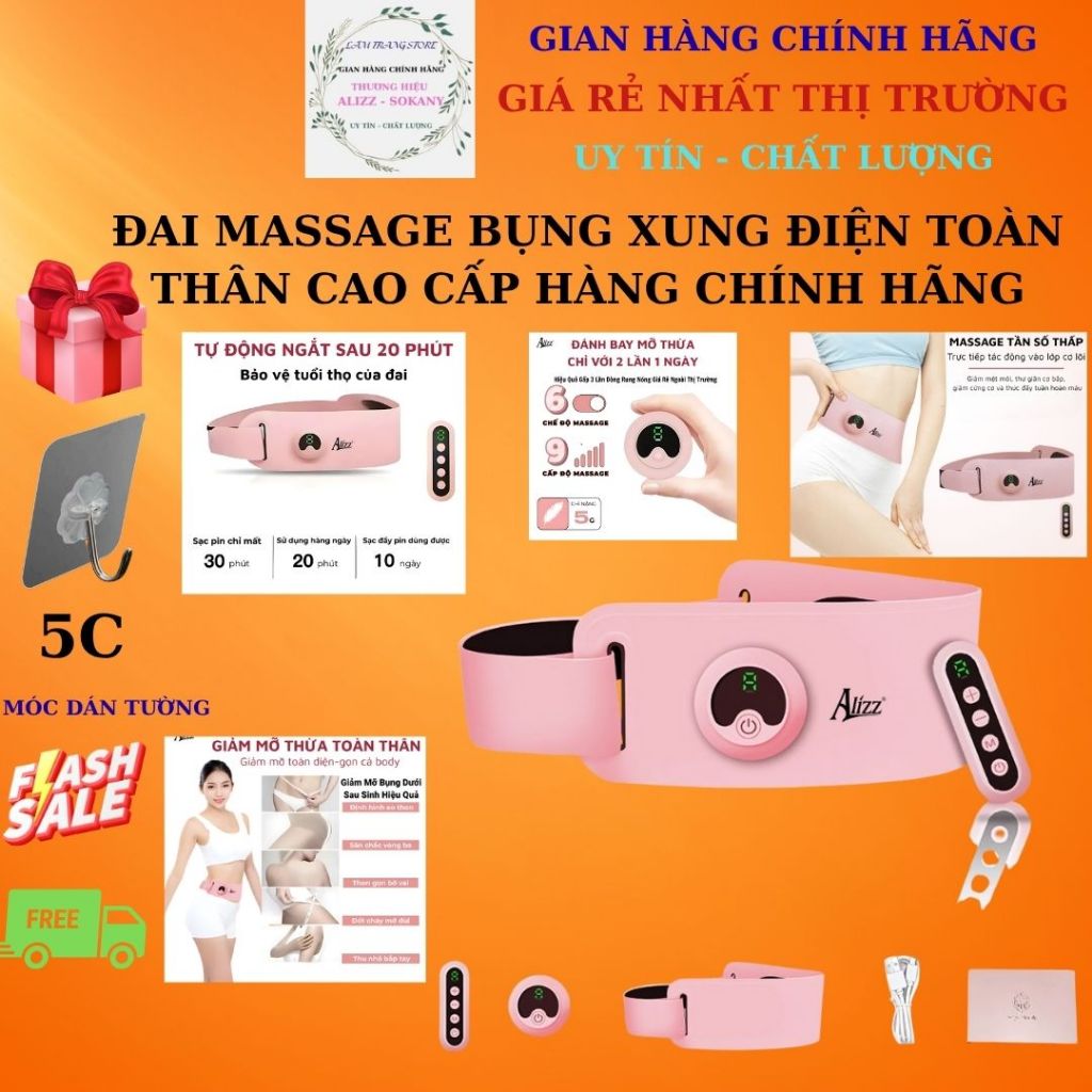 VOUCHER KHÁCH MỚI - FREESHIP + ĐAI LƯNG MASSAGE BÁO RUNG GIẢM MỠ BỤNG FUYUAN