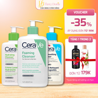  Sữa Rửa Mặt Cerave giúp làm sạch sâu dành cho da dầu da khô da nhạy cảm Foam Cleanser 236 473ML 