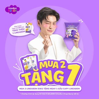   Mẫu mới-Date 2027  LineaBon vitamin D3 K2 10ml - Hỗ trợ hấp thu canxi cho trẻ 