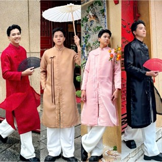   Mở Bán Tặng Dây Cài  Áo Dài Nam Cách Tân Hai Lớp  Áo Dài Tết Ngũ Thân Chất Vải Hai Lớp Dày Dặn Đứng Form Mr Smile 99 S 