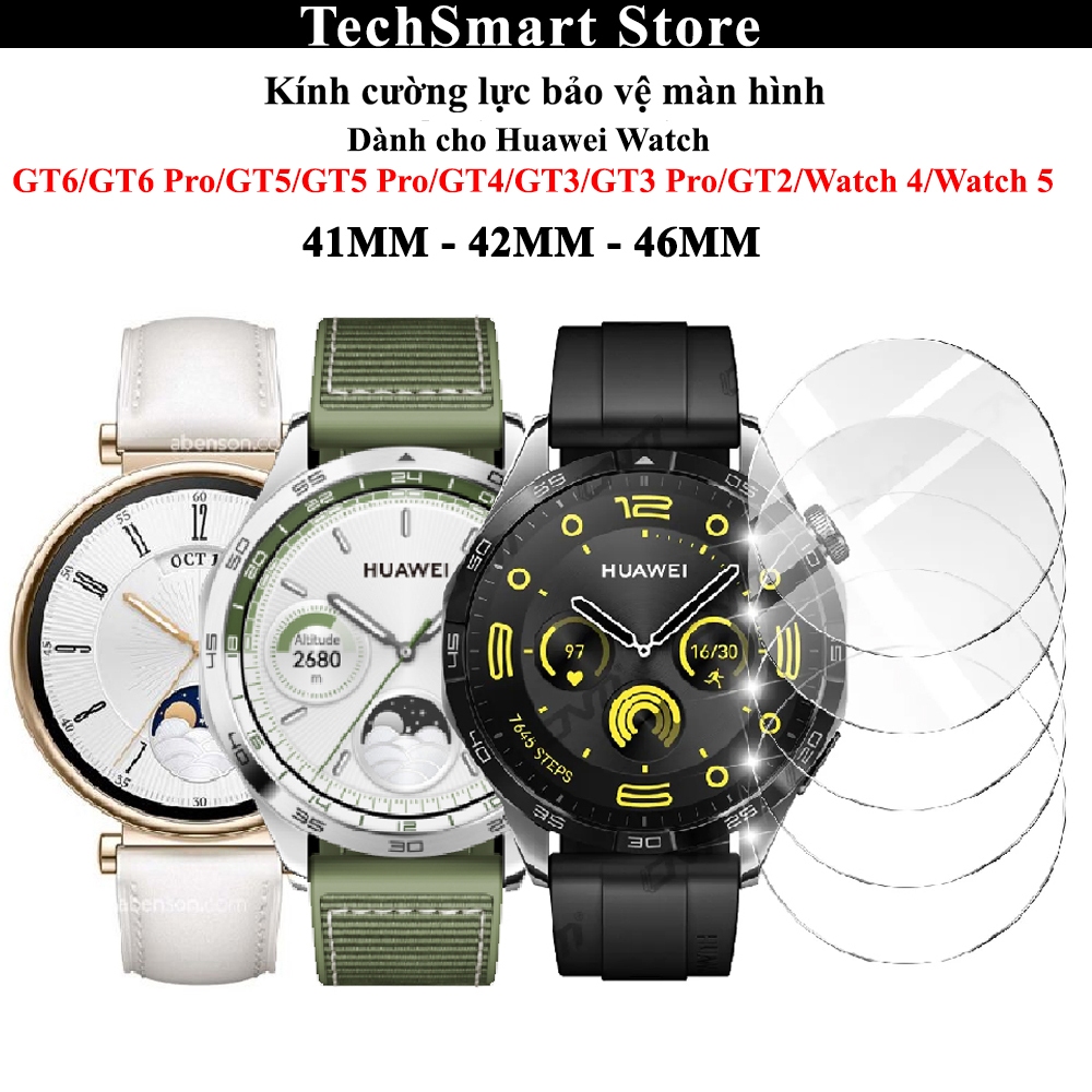Kính cường lực dành cho Huawei Watch GT6 Pro/GT5 Pro/GT5/GT4/GT3/GT3 Pro/Runer