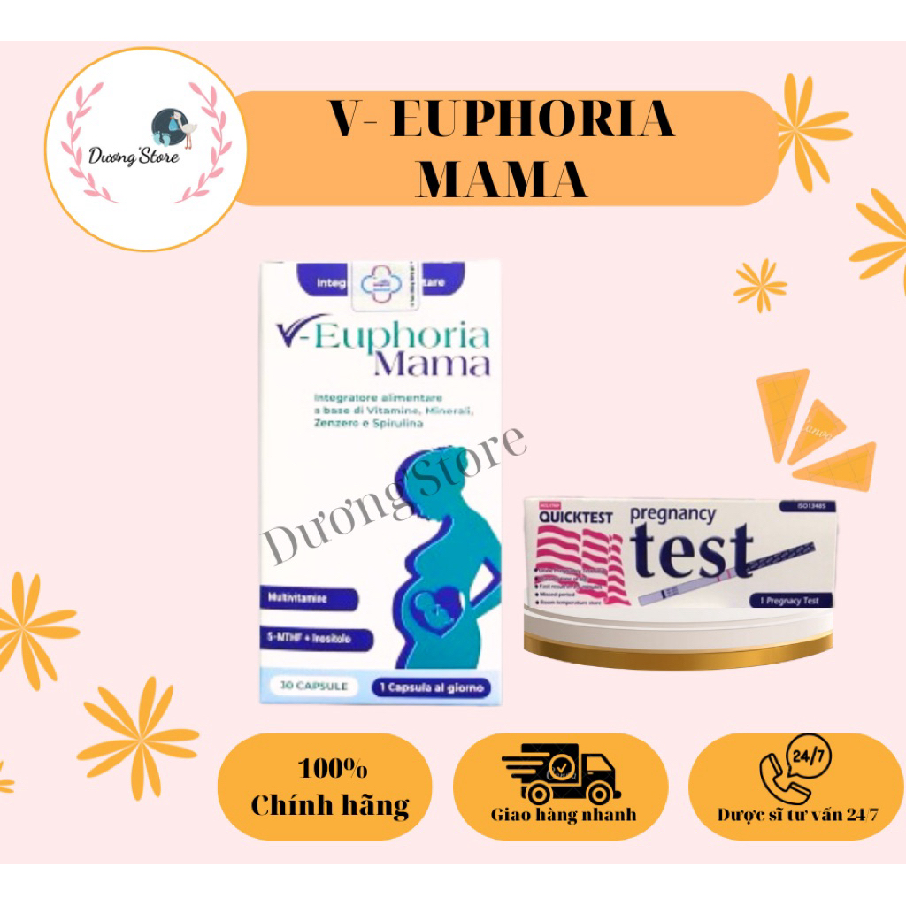 Vitamin Tổng Hợp V-Euphoria Mama - Bổ Sung Các Vitamin Và Khoáng Chất, Bổ Bầu, Lợi Sữa - 30 Viên