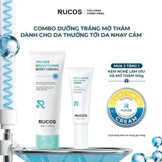   Combo 1  Kem Dưỡng Trắng Mờ Thâm Dành Cho Da Thường Tới Da Nhạy Cảm - Rucos tặng Kem nghệ 