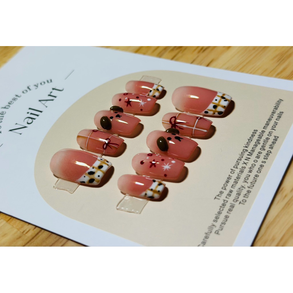 [NB-02]Nail box omre thạch Hồng hình cún con,phen đầu móng