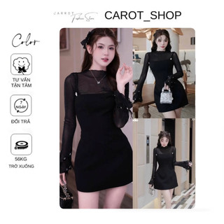  VN62   BIGSIZE S => 2XL- KÈM QUẦN   Set 2 món “ BODY TAY PHỐI LÔNG “ phối đầm chữ A sang chảnh mặc mùa đông TẾT 2026 