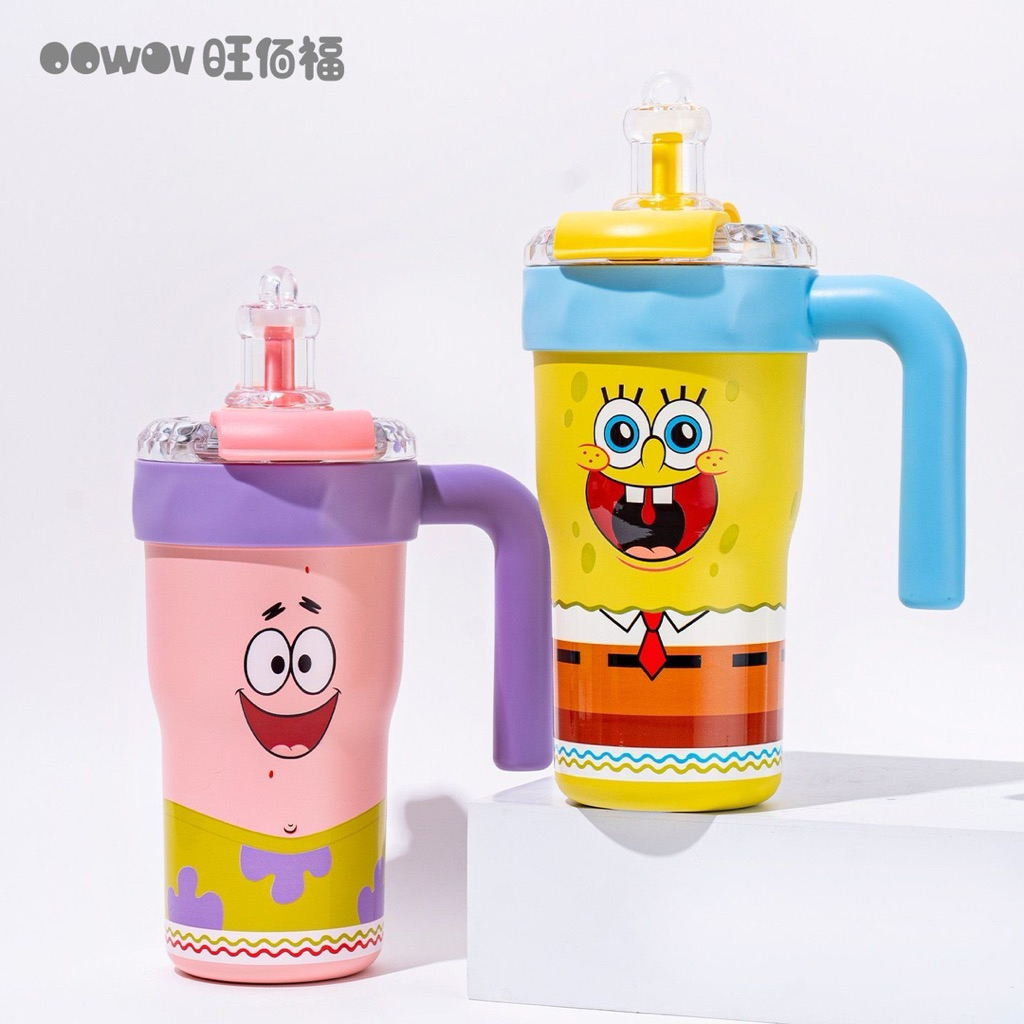 Ly giữ nhiệt cao cấp hoạ tiết hoạt hình 800ml