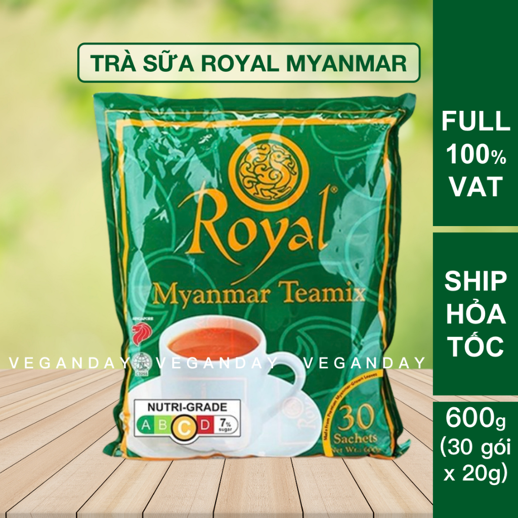 Trà Sữa Hòa Tan Royal Myanmar Teamix 600g (30 gói x 20g)