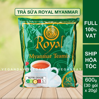  Trà Sữa Hòa Tan Royal Myanmar Teamix 600g  30 gói x 20g  