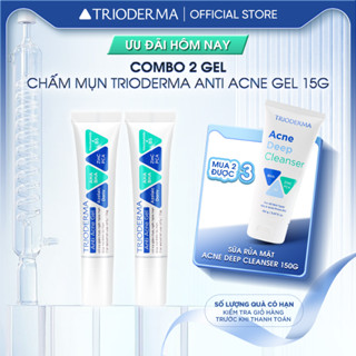 Combo 2 Gel chấm mụn mờ thâm mụn Trioderma Anti Acne Gel 15g 