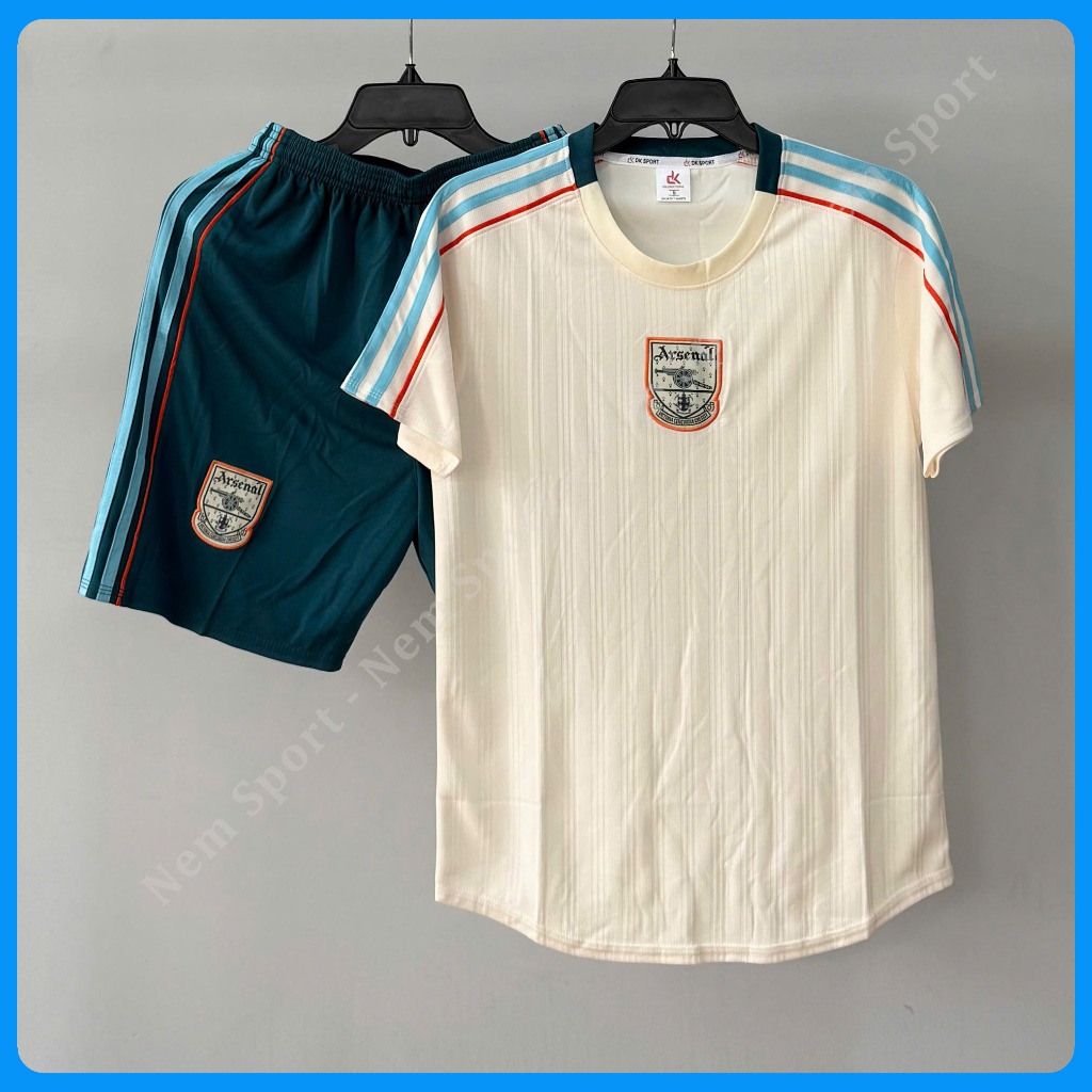 Quần Áo Bóng Đá Arsenal Màu Vàng Kem 2025 - Chất Vải Thun Mè