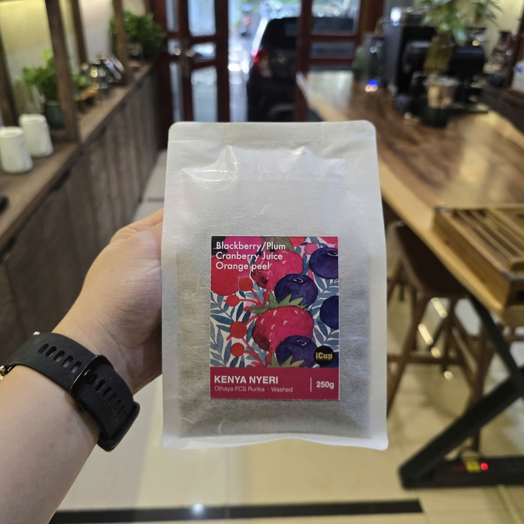 [Specialty] 250g Cà phê Kenya Nyeri Othaya FCS Rurika Factory AA TOP fully washed (nguyên hạt)