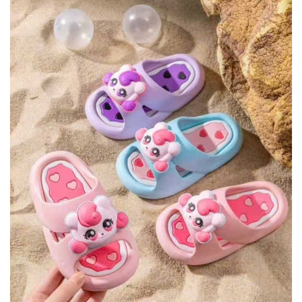 Dép bánh thỏ Kuromi tai dài dễ thương cao cấp êm chân bé