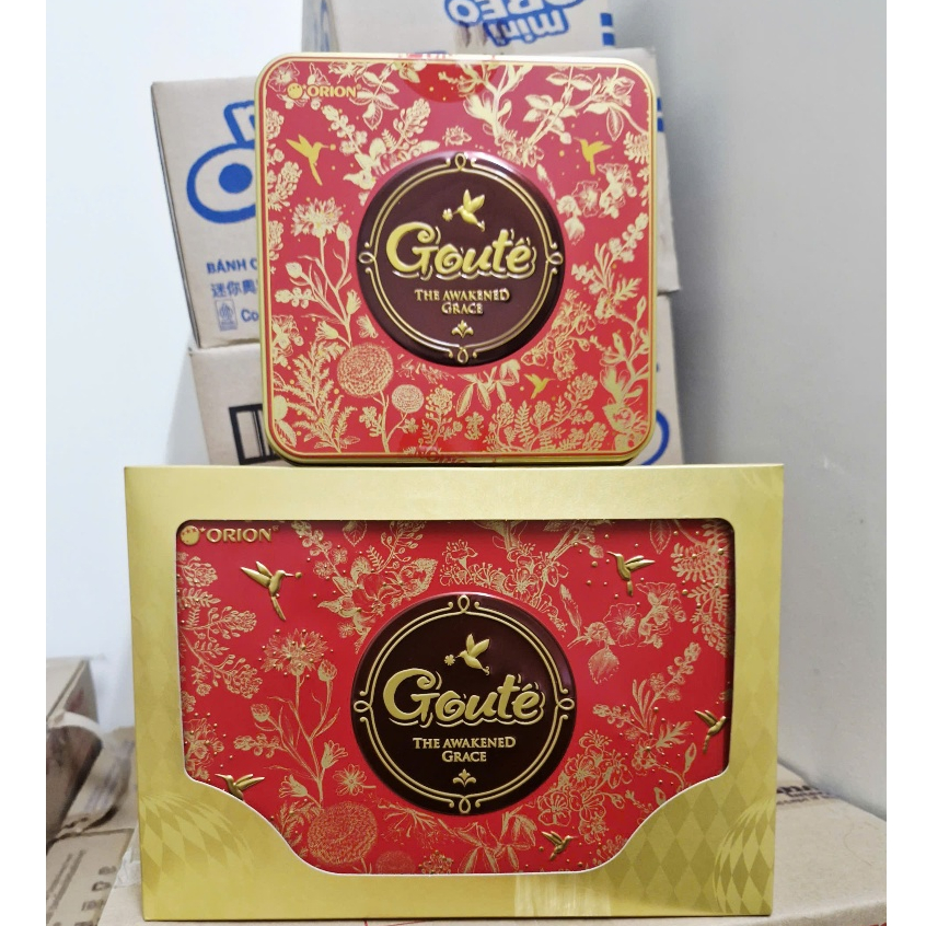 Bánh Goute' Tết Hộp Thiếc 475,2g/237,6g