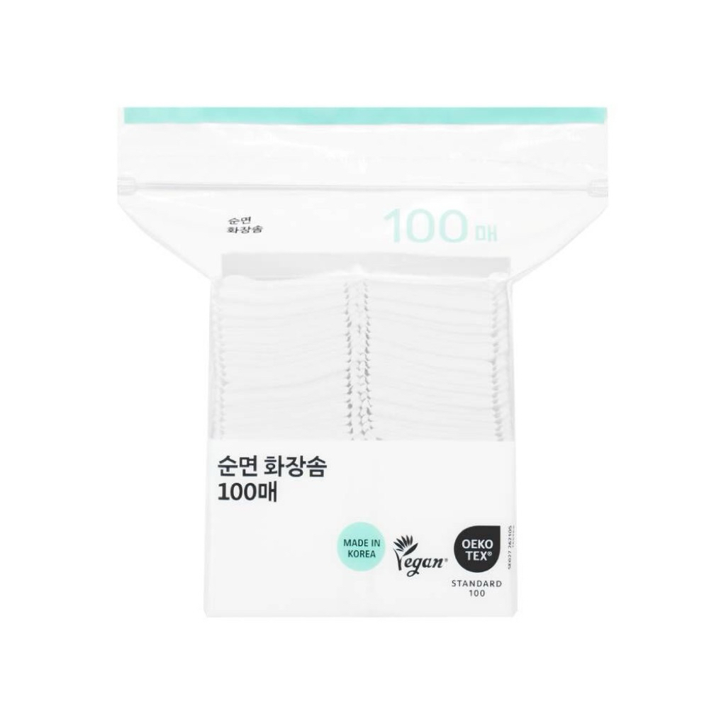 🌿 Bông Tẩy Trang Thuần Cotton (100 miếng) 🌿  Oliver Young – Made in Korea