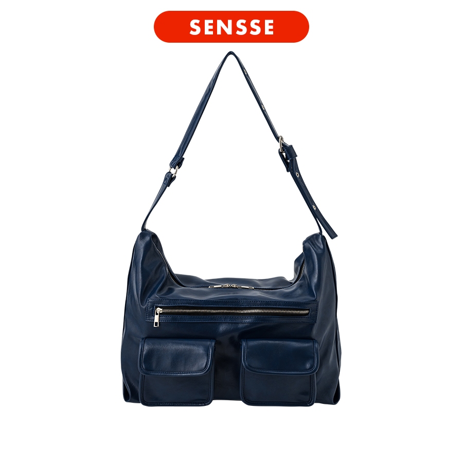 Túi Xách Sensse CITY POCKET BAG Màu Blue Nhiều Ngăn Khoá Kéo Unisex Đeo Vai / Đeo Chéo