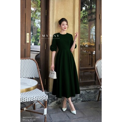 Đầm Dự Tiệc Nữ Dáng Xòe Nhung Đính Hoa MY WAY – Imperial Charm Kiêu Sa Cuốn Hút 9MD08527