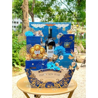 5 giỏ quà tết khay quà tết , đế thuyền ,giỏ quà tết ( tặng 10 li xi )