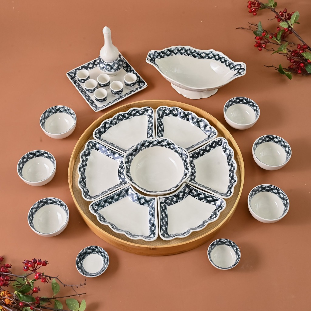 Bộ bát cúng gia tiên gốm sứ bát tràng,bộ bát đĩa hoa mặt trời, bát đĩa thờ cúng,bát đĩa thắp hương K