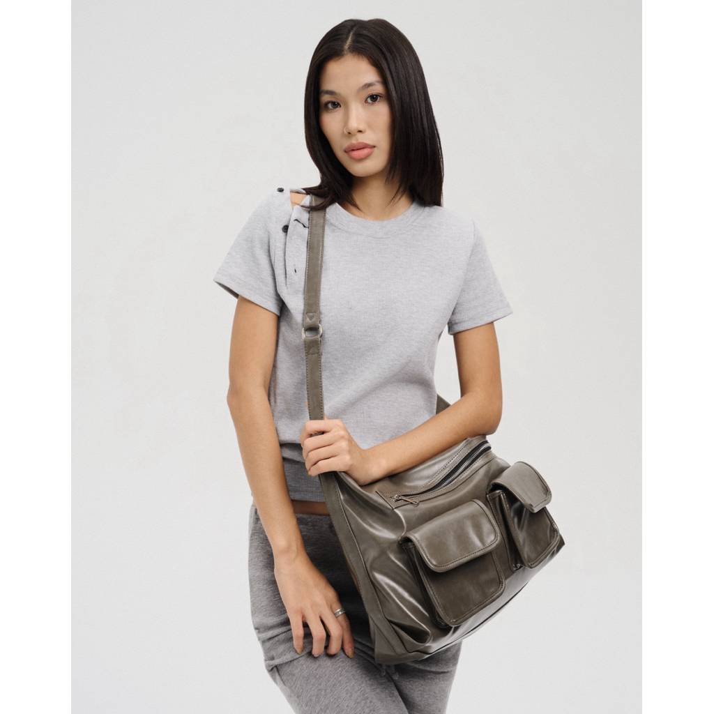 Túi Xách Sensse CITY POCKET BAG Màu Storm Gray Nhiều Ngăn Khoá Kéo Unisex Đeo Vai / Đeo Chéo | BigBuy360 - bigbuy360.vn