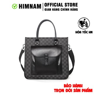 Túi Tote HIMNAM Công Sở Unisex - Đựng laptop / tài liệu - JQ5016 | 2 màu có dây đeo chéo | BẢO HÀNH TRỌN ĐỜI