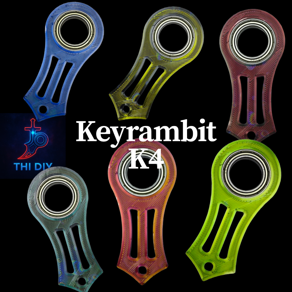 [Keyrambit K4] Bộ sưu tập Keyrambit K4 - Móc khóa xoay keyrambit cao cấp xả stress - kèm khoen móc k