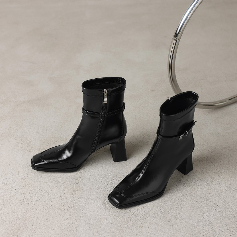 ENSo - Bốt Da Thật Kendall 7cm