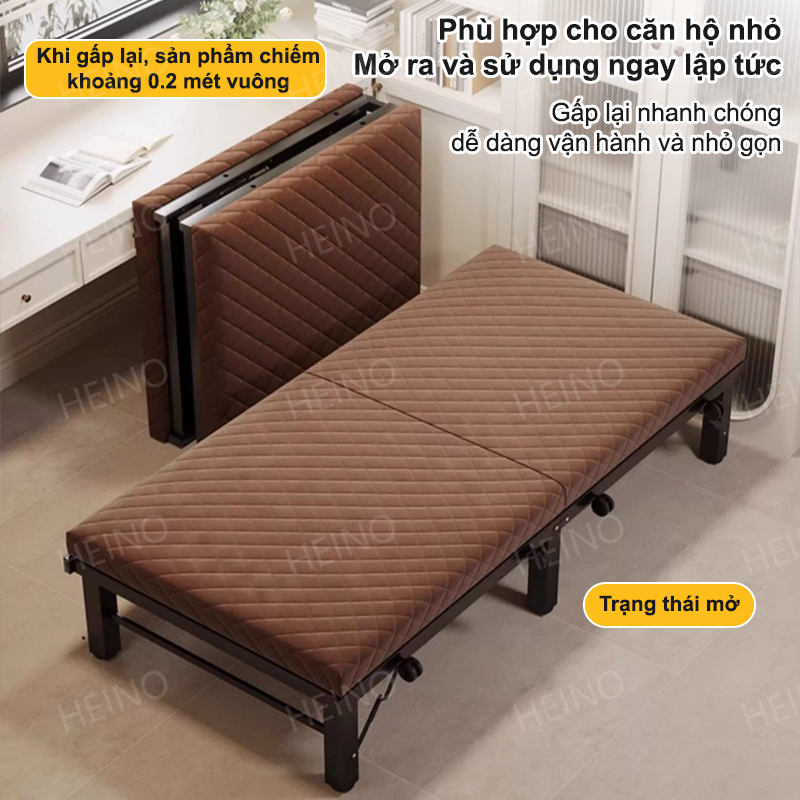 𝑯𝑬𝑰𝑵𝑶 1.95m Giường gấp văn phòng tiện lợi cho nghỉ trưa dễ dàng gấp gọn Không Cần Lắp Ráp BH 24T | BigBuy360 - bigbuy360.vn
