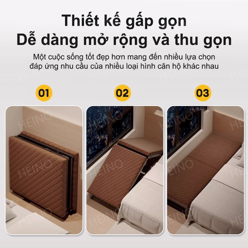 𝑯𝑬𝑰𝑵𝑶 1.95m Giường gấp văn phòng tiện lợi cho nghỉ trưa dễ dàng gấp gọn Không Cần Lắp Ráp BH 24T | BigBuy360 - bigbuy360.vn