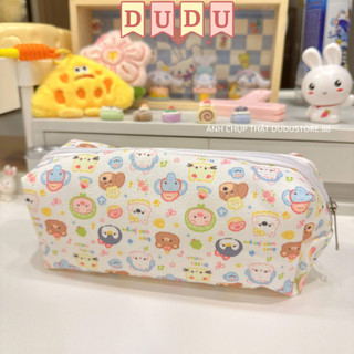  Túi Đựng Bút  Hộp Đựng Bút  Hộp Bút   Bóp Viết INS DUDU Vải Canvas Dung Tích Lớn Dễ Thương HAPPY DOG 