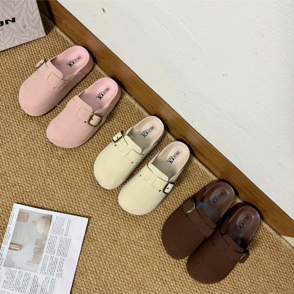 [LÙI 1 SIZE-ĐẾ CAO] Dép sục nữ chất da mới 3 màu SAN mới 2026