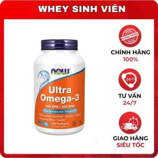   Chính hãng  Thực phẩm bổ sung Vitamin Now Ultra Omega 3 - Hỗ trợ làn da mái tóc đôi mắt não bộ 