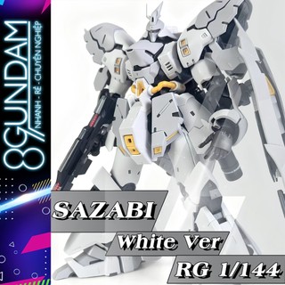   CÓ SẴN  Mô Hình Lắp Ráp STAR RG Sazabi Fighter - White   Gray Ver.  tặng decal nước  