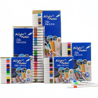  Hàng loại 1  Tăng 50% mực-Bộ màu Acrylic Marker vẽ trên mọi chất liệu 24 36 48 60 