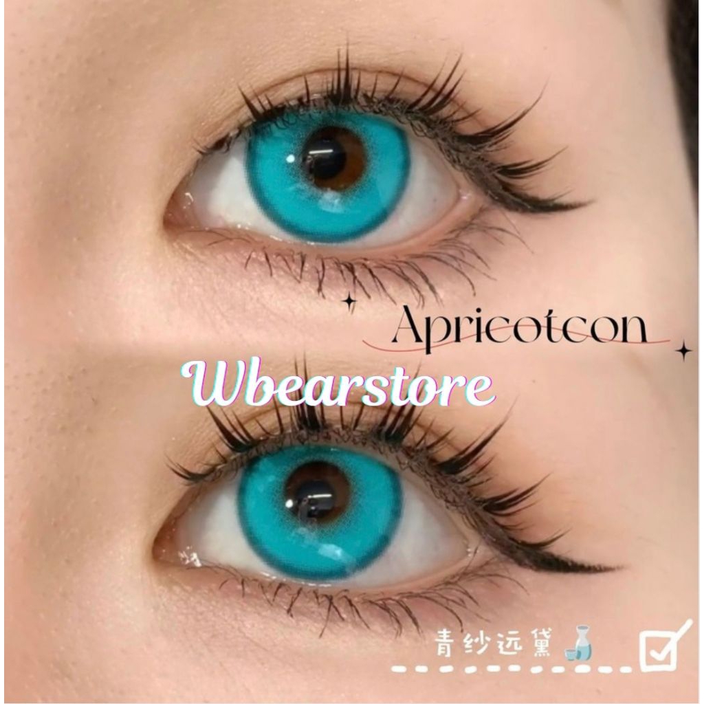 Lens 1 Ngày Cosplay Xanh Mint Giãn 14.5mm