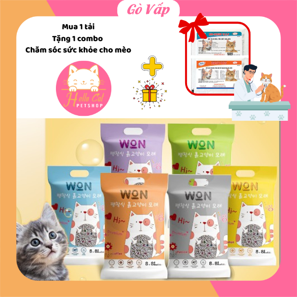 [Tải 6 Túi] Cát Won Cát Vệ Sinh Cho Mèo Siêu Vón - Khử Mùi - Happy Cat HCM