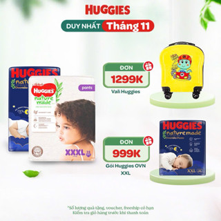  Bỉm Tả dán quần cao cấp HUGGIES PLATINUM NATURE MADE bông hữu cơ đủ size 