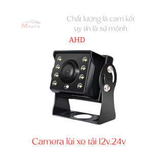  Camera Lùi AHD Xe Tải Xe Khách Camera 24v Chống Nước Hồng Ngoại Ban Đêm Góc Rộng Cho Xe Tải  Chân 4Pin & Chân AV 