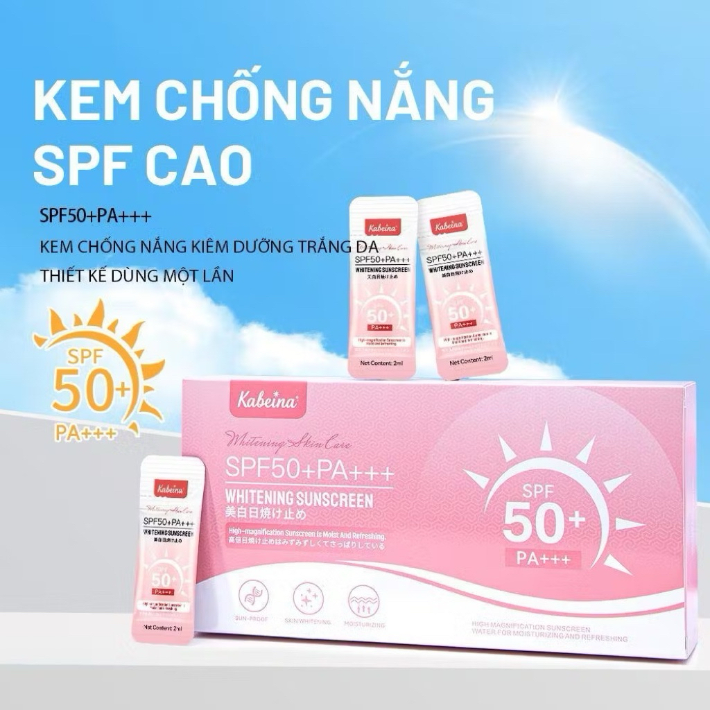 kem chống nắng kabeina nâng tone siêu đẹp