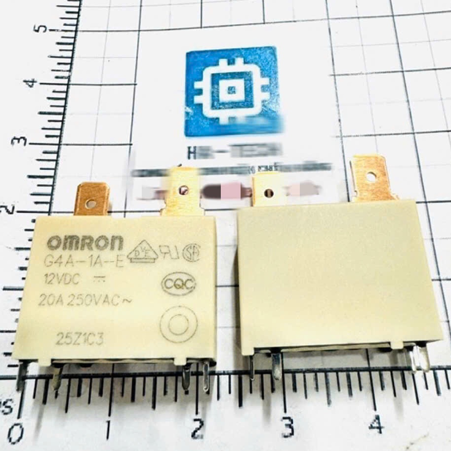 Linh kiện Chuyên Dụng Relay Block Điều Hòa 12V G4A-1A-E Model màu trắng 12VDC 20A Mới Chính Hãng OMR
